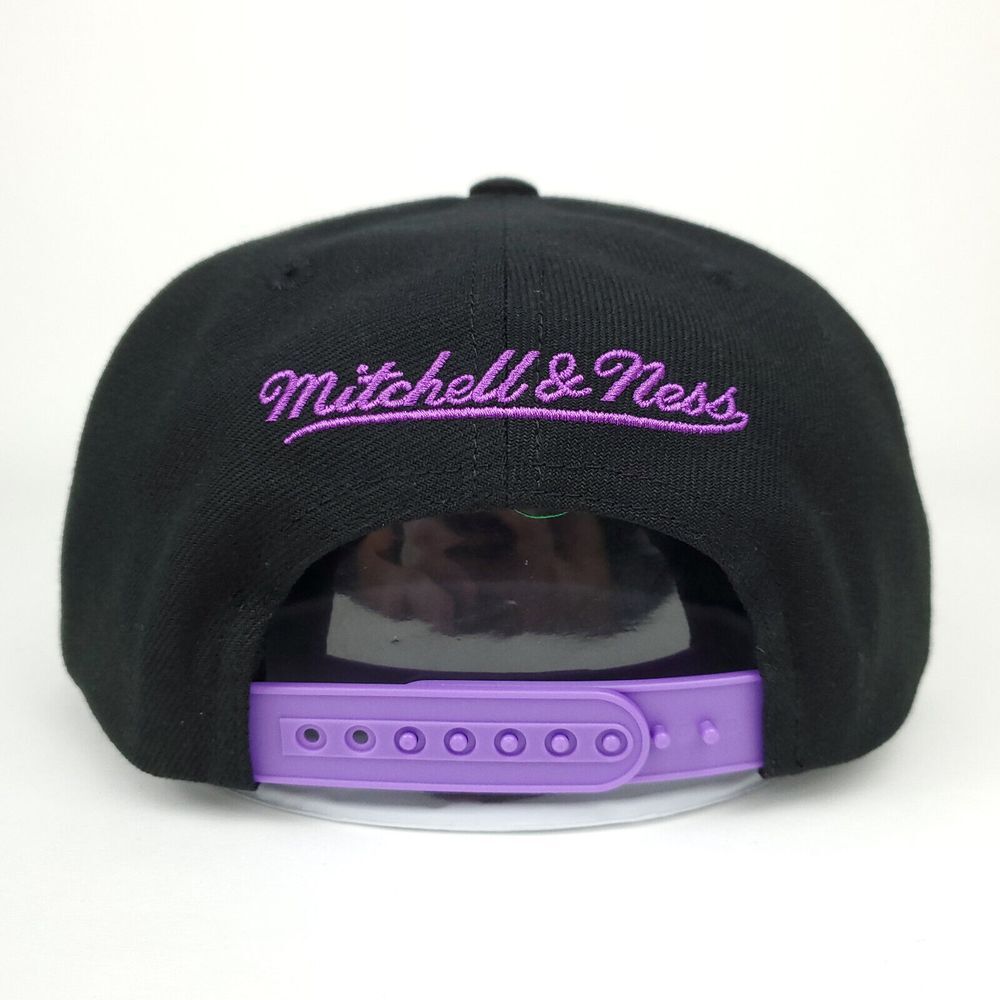 Toronto Raptors Mitchell & Ness NBA Snapback Hat Cap Script 3D Logo Black NWT - Picture 5 of 8